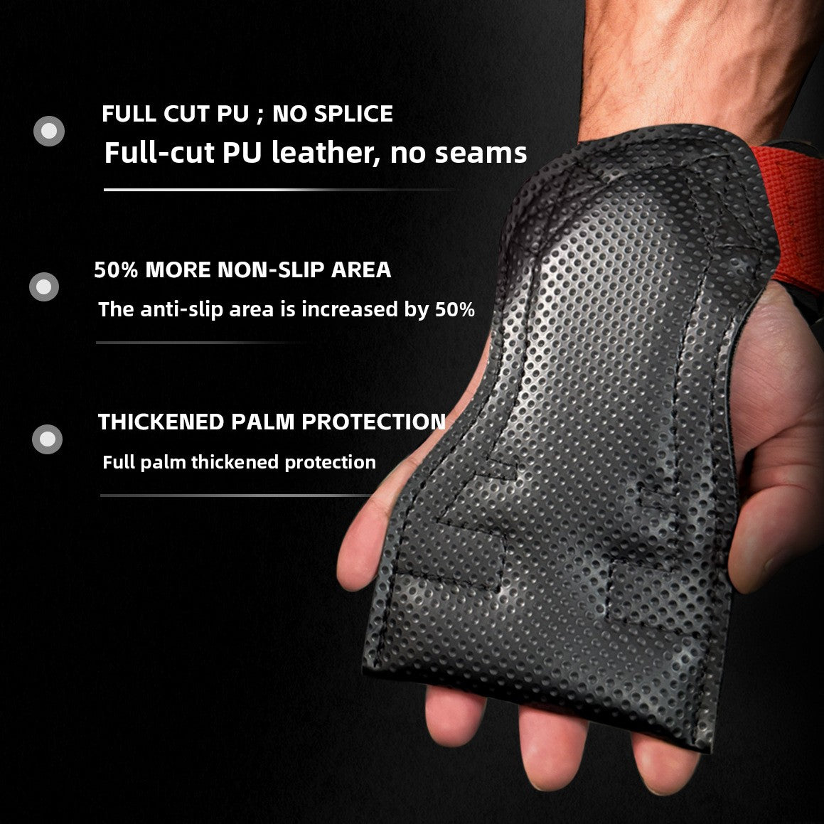 Valeo Fitness Palm Protector PU Weightlifting Wrist Guards